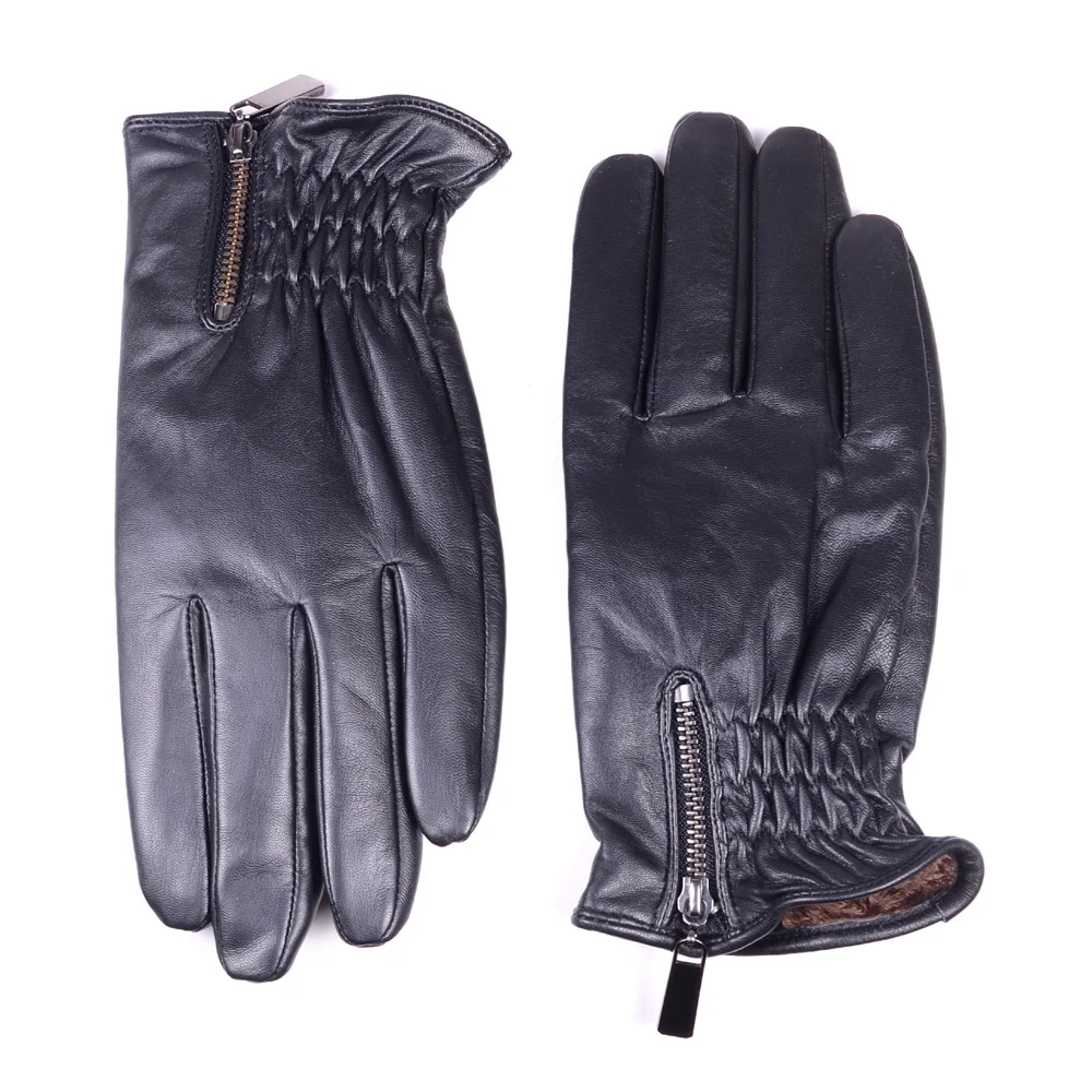 Men's Real Leather Goat Skin Wrist Button Zipper Winter Warm Touch Screen Driving Short Gloves
Men's Real Leather Goat Skin Wrist Button Zipper Winter Warm Touch Screen Driving Short Gloves