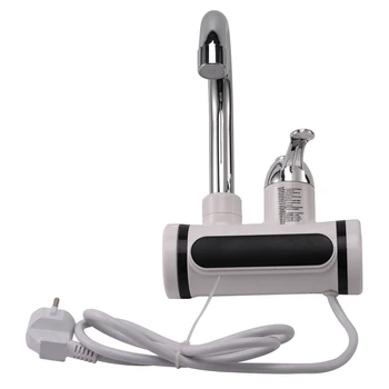 Electric Water Heater Faucet Instant Faucet Heater Faucet Waterless Tank Instant Water Heater with EU Plug
Electric Water Heater Faucet Instant Faucet Heater Faucet Waterless Tank Instant Water Heater with EU Plug