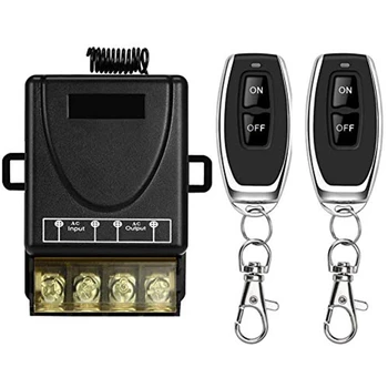 Wireless Remote Switch,AC110V-240V 40A Relay,Wireless RF Switch for Household Appliances, Electrical Equipment
Wireless Remote Switch,AC110V-240V 40A Relay,Wireless RF Switch for Household Appliances, Electrical Equipment