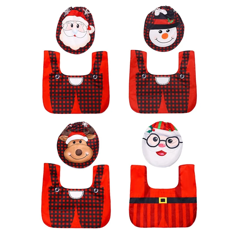 2 Pieces of Christmas Toilet Cover and Decorative Carpet Happy and Fun Santa Print Bathroom Decoration Set
2 Pieces of Christmas Toilet Cover and Decorative Carpet Happy and Fun Santa Print Bathroom Decoration Set