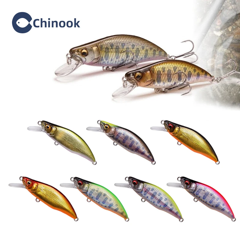 

Chinook 4.2g Mini Minnow Wobblers Floating Fishing Lures Minnow Crankbait Artificial Hard Swimbait Fish Lure Pike Wobblers