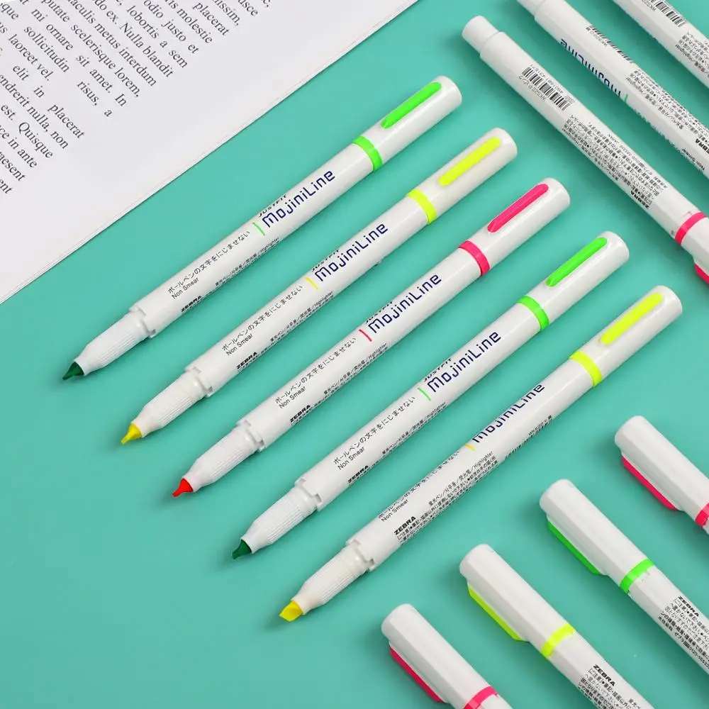 1pc japan stationery Zebra MojiniLine Highlighter Marker Fluorescent pen Writing Is Not Ink mark bullet jounal supplies kawaii
1pc japan stationery Zebra MojiniLine Highlighter Marker Fluorescent pen Writing Is Not Ink mark bullet jounal supplies kawaii