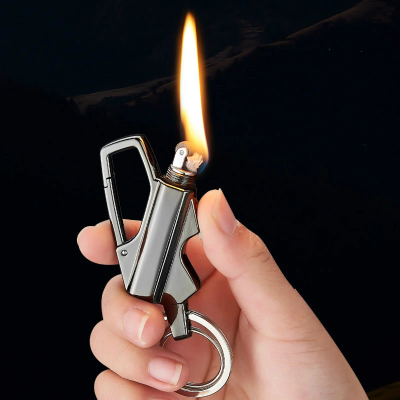 Bottle Opener Keychain Creative Outdoor Waterproof and Windproof Million Matches Kerosene Metal Lighter Gadgets for Men No Gas
Bottle Opener Keychain Creative Outdoor Waterproof and Windproof Million Matches Kerosene Metal Lighter Gadgets for Men No Gas