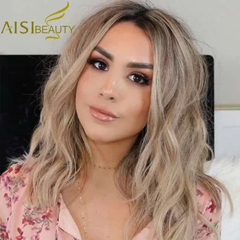 AISI BEAUTY Synthetic Lace Front Wig for Women Water Wave Blonde Wigs Middle Part Natural Hairline Gradient Medium Length Hair
AISI BEAUTY Synthetic Lace Front Wig for Women Water Wave Blonde Wigs Middle Part Natural Hairline Gradient Medium Length Hair