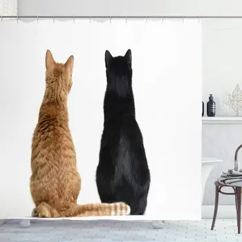 Shower Curtain Set with Hooks 72x78 Romance Pet Care Two Cats Black Cute Fur Red Copy Back Valentine Love Camera Kitten Design
Shower Curtain Set with Hooks 72x78 Romance Pet Care Two Cats Black Cute Fur Red Copy Back Valentine Love Camera Kitten Design