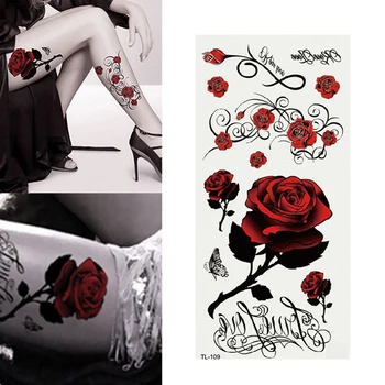 1* Red Roses Flower Temporary Tattoos Stickers Body Art 3D Rose Tatoo New cork waterproof paper
1* Red Roses Flower Temporary Tattoos Stickers Body Art 3D Rose Tatoo New cork waterproof paper