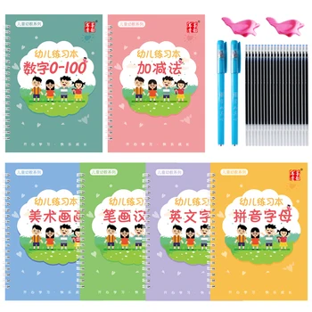 6 Books Copybook For Calligraphy Books For Kids Handwriting Learning Numbers English Painting Arithmetic Practice Book Baby Gift
6 Books Copybook For Calligraphy Books For Kids Handwriting Learning Numbers English Painting Arithmetic Practice Book Baby Gift