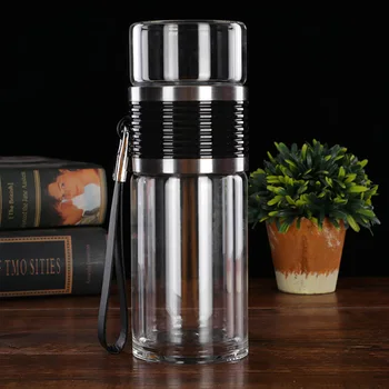 Creative Glass Tea Water Bottle with Infuser Double Wall 300ml Loose Tea and Water Separation Tea Bottle Mug for Travel
Creative Glass Tea Water Bottle with Infuser Double Wall 300ml Loose Tea and Water Separation Tea Bottle Mug for Travel