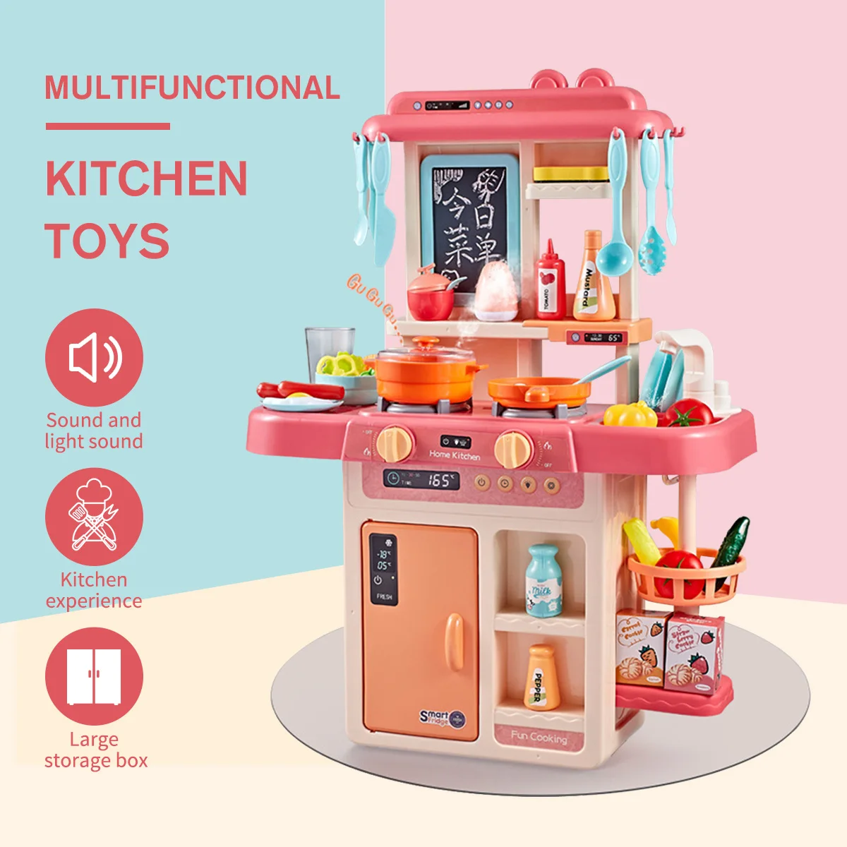 Children's Kitchen Toy for Kid 23/26/42Pcs Simulation Spray Water Dinnerware Pretend Play Cooking Table Set Gifts
Children's Kitchen Toy for Kid 23/26/42Pcs Simulation Spray Water Dinnerware Pretend Play Cooking Table Set Gifts