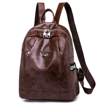 2020 Women Backpack Brown Black Female Leather Shoulder Bags Waterproof Outdoor Bags For Girl Summer PU Pack Bags European Style
2020 Women Backpack Brown Black Female Leather Shoulder Bags Waterproof Outdoor Bags For Girl Summer PU Pack Bags European Style