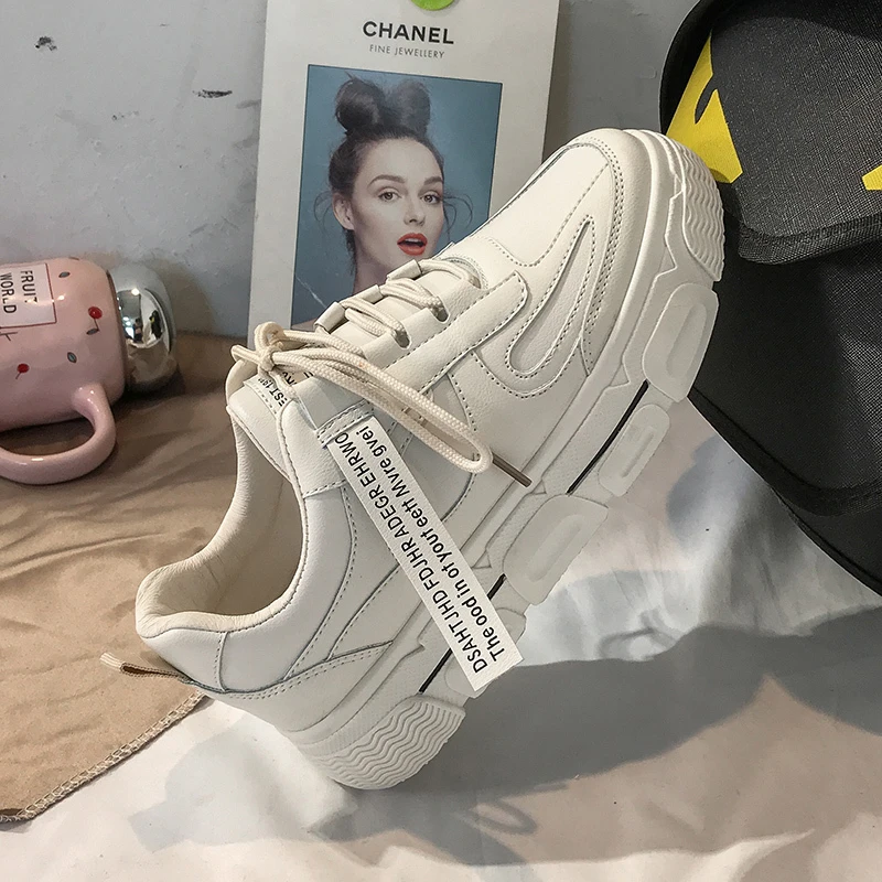 2020 Spring Women Platform Sneakers Fashion INS Ulzzang White Leather Casual Shoes Ladies Lace Up Comfortable Flats Woman Shoes
2020 Spring Women Platform Sneakers Fashion INS Ulzzang White Leather Casual Shoes Ladies Lace Up Comfortable Flats Woman Shoes