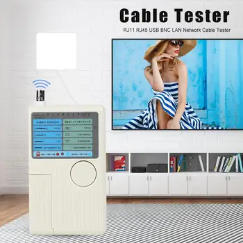 Remote RJ11 RJ45 USB BNC LAN Network Cable Tester Detector for UTP STP LAN Cable Test Shielded or Unshielded LAN Cable
Remote RJ11 RJ45 USB BNC LAN Network Cable Tester Detector for UTP STP LAN Cable Test Shielded or Unshielded LAN Cable