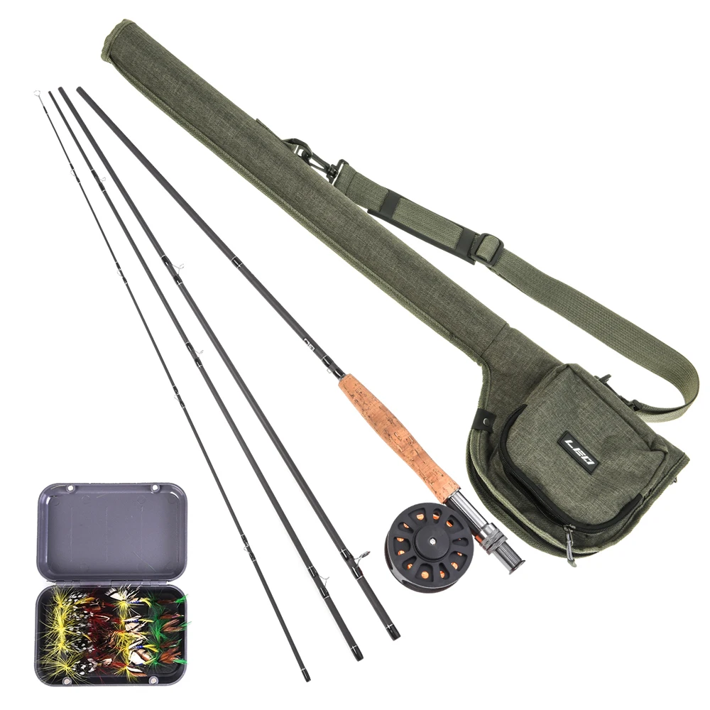 9' Fly Fishing Rod and Reel Combo with Carry Bag 20 Flies Complete Starter Package Fly Fishing Kit 
9' Fly Fishing Rod and Reel Combo with Carry Bag 20 Flies Complete Starter Package Fly Fishing Kit