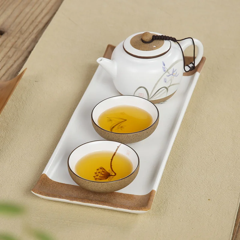 

Teaware Drinkware 1 Pot 2 Cups Jingdezhen Hand-painted Teacup Ceramic Teapot Tea Set Complete Kung Fu Dry