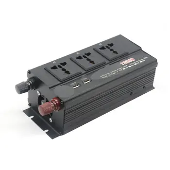 1200W Pure Sine Wave Intelligent String Inverter Dual Digital Power Inverter Car Converter Adapter with Dual USB&Three Socket
1200W Pure Sine Wave Intelligent String Inverter Dual Digital Power Inverter Car Converter Adapter with Dual USB&Three Socket