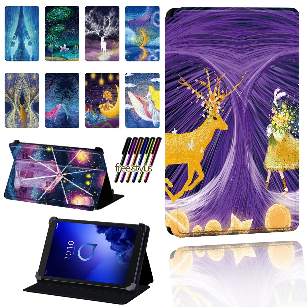 Leather Tablet Case for Alcatel 1T 7 10 / 3T 8 10 / A3 10 Tablet Paint Pattern Foldable Scratch Resistant Protective Case Cover
Leather Tablet Case for Alcatel 1T 7 10 / 3T 8 10 / A3 10 Tablet Paint Pattern Foldable Scratch Resistant Protective Case Cover