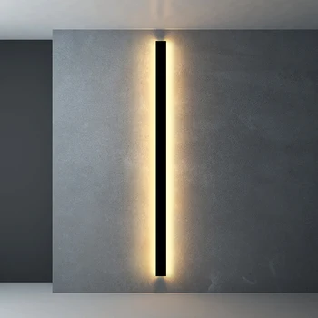 Nordic minimalist wall lamp linear black strip light simple living room sofa background wall aisle bedroom wall lamp
Nordic minimalist wall lamp linear black strip light simple living room sofa background wall aisle bedroom wall lamp