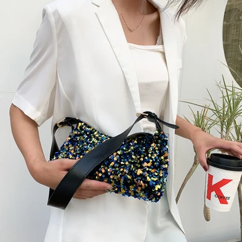 Ladies Glitter Sequins Tote Bags Handbags For Women 2020 Small Shoulder Bag Girls Banquet Party Evening Clutch Bag
Ladies Glitter Sequins Tote Bags Handbags For Women 2020 Small Shoulder Bag Girls Banquet Party Evening Clutch Bag