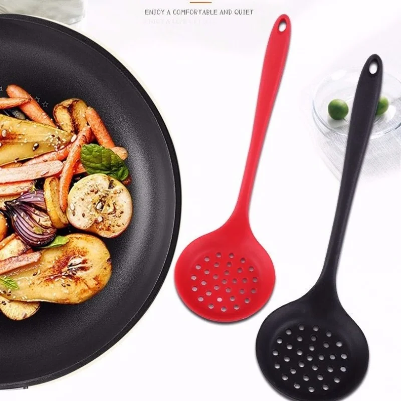 ERMAKOVA Kitchen Silicone Skimmer Slotted Spoon Spatula Cooking Utensils with Heat Resistant Silicone Covering Head
ERMAKOVA Kitchen Silicone Skimmer Slotted Spoon Spatula Cooking Utensils with Heat Resistant Silicone Covering Head