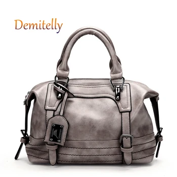 New Vintage Boston Oil Wax Leather Luxury Handbags Designer Shoulder Bag Female Postman Tote Bolsos Mujer Women Messenger Bags
New Vintage Boston Oil Wax Leather Luxury Handbags Designer Shoulder Bag Female Postman Tote Bolsos Mujer Women Messenger Bags
