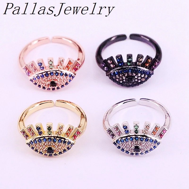 8Pcs for women 2019 new top quality fashion Shiny Rainbow Zirconia cz eye rings
8Pcs for women 2019 new top quality fashion Shiny Rainbow Zirconia cz eye rings