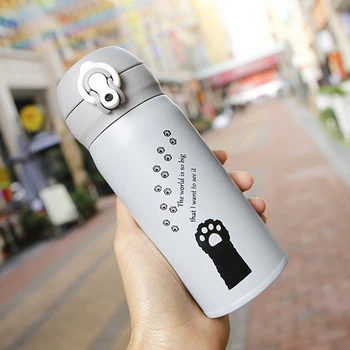 350mL Cartoon Cat Thermos Mug Cute Portable Stainless Steel Vacuum Flasks Thermal Water Bottle Tumbler Thermocup Gift for Friend
350mL Cartoon Cat Thermos Mug Cute Portable Stainless Steel Vacuum Flasks Thermal Water Bottle Tumbler Thermocup Gift for Friend