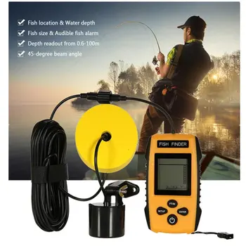 2018 Fish Finder Portable Handheld Wired Fishfinder Fishes Alarm Sonar Sensor Transducer with LCD Display for Kayak Fishing
2018 Fish Finder Portable Handheld Wired Fishfinder Fishes Alarm Sonar Sensor Transducer with LCD Display for Kayak Fishing