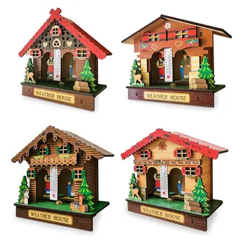 Creative Wooden House Barometer Thermometer Wall Mounted Weather Hygrometer Home Decor
Creative Wooden House Barometer Thermometer Wall Mounted Weather Hygrometer Home Decor