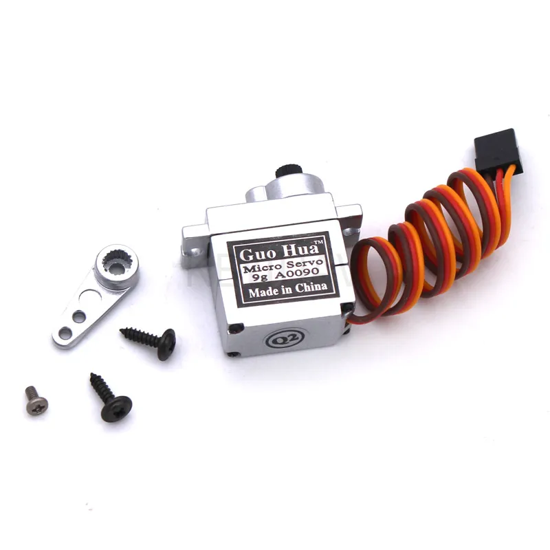 GuoHua A0090 9g All Metal Gear Digital Micro Servo 6KG for RC Airplane Robot WPL B16 B24 B36 C24 C34 Q60 Q61 MN 901/16 Cars | Игрушки и