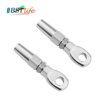 2PCS Marine Grade 316 Stainless Steel 6mm Swageless Eye Terminal Wire Cable Rope DIY Fitting Rigging Hardware Balustrade kit
2PCS Marine Grade 316 Stainless Steel 6mm Swageless Eye Terminal Wire Cable Rope DIY Fitting Rigging Hardware Balustrade kit