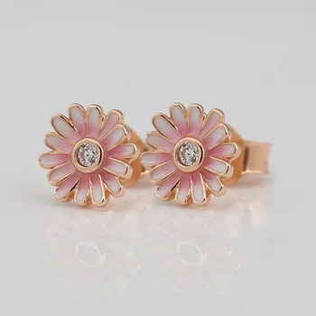 Authentic S925 Pink Daisy Flower Stud Earrings For Women Lady Jewelry
Authentic S925 Pink Daisy Flower Stud Earrings For Women Lady Jewelry