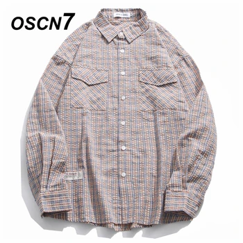 OSCN7 Casual Plaid Long Sleeve Shirt Men High High Streetwear 2020 Fall Women Shirt Retro Shirts Harujuku Mens Shirt H0851
OSCN7 Casual Plaid Long Sleeve Shirt Men High High Streetwear 2020 Fall Women Shirt Retro Shirts Harujuku Mens Shirt H0851