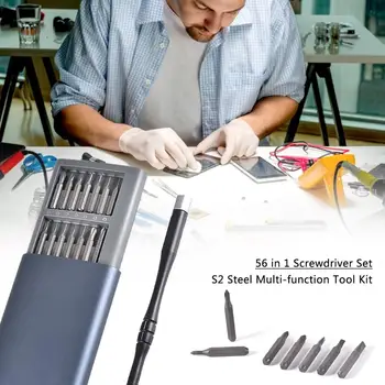 56 in 1 Screwdriver Set of Screw Driver Bit Set Multi-function Precision Mobile Phone Repair Device Hand Tools
56 in 1 Screwdriver Set of Screw Driver Bit Set Multi-function Precision Mobile Phone Repair Device Hand Tools