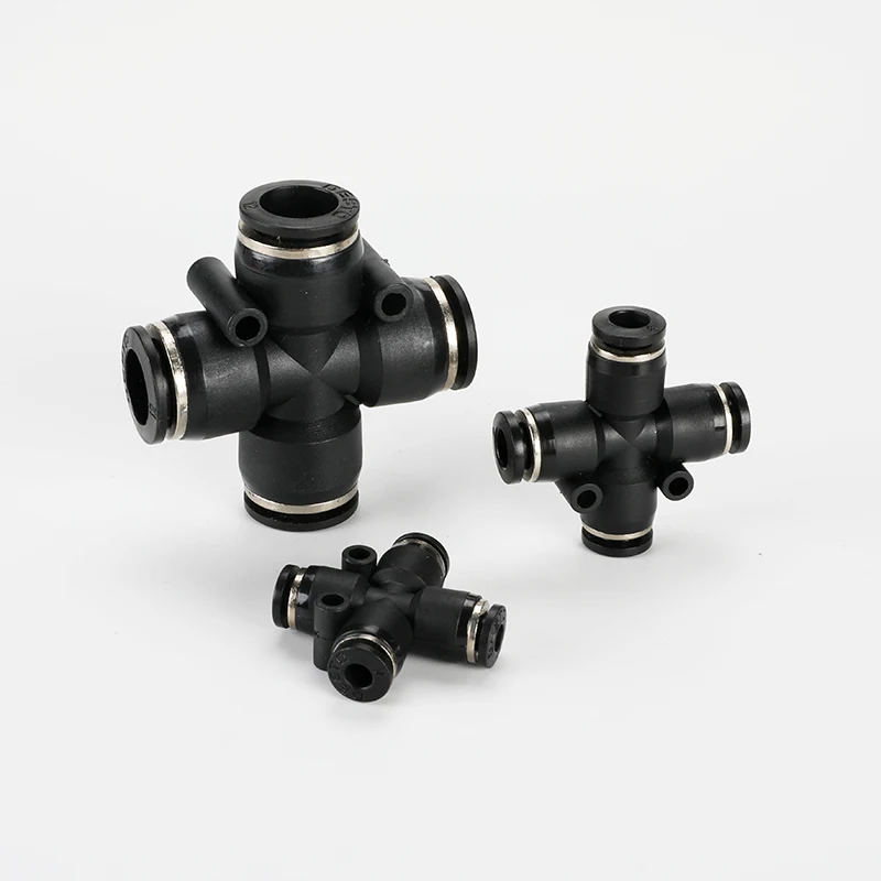10Pcs Black PZA 4 6 8 10 12mm Air Fitting 4-Way Cross Shaped Splitter Push in Pneumatic Tube Connector Quick Fittings
10Pcs Black PZA 4 6 8 10 12mm Air Fitting 4-Way Cross Shaped Splitter Push in Pneumatic Tube Connector Quick Fittings