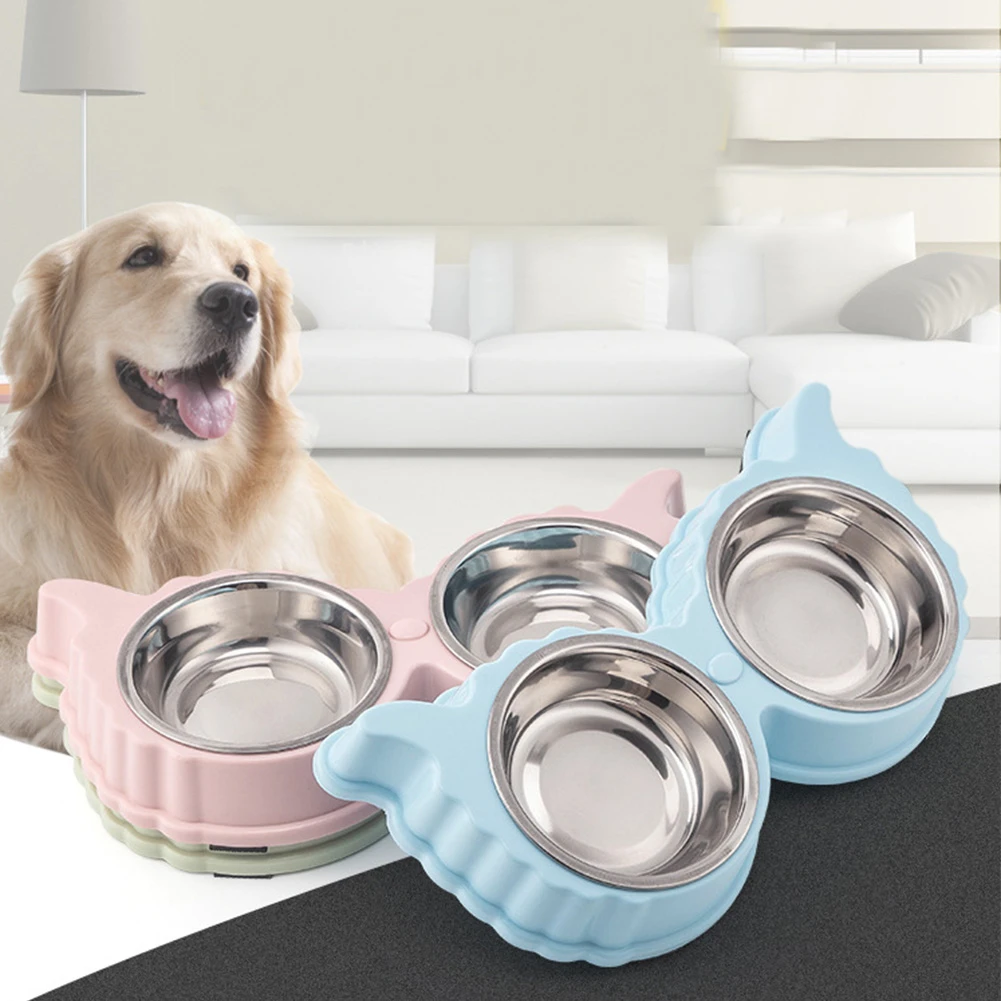 Practical Dog Bowl Stainless Steel Pet Water Food Feeder Puppy Feeding Dishes Cat Double Bowls Non Skid Pets Food Container
Practical Dog Bowl Stainless Steel Pet Water Food Feeder Puppy Feeding Dishes Cat Double Bowls Non Skid Pets Food Container