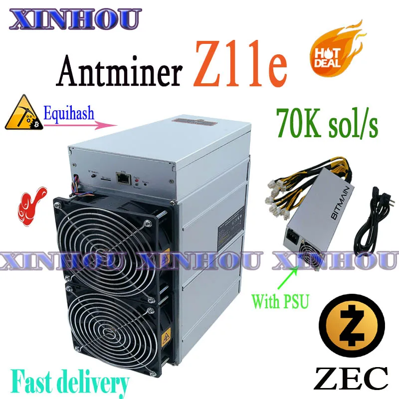 Майнер old Asic ZCASH Equihash Antminer Z11e 70k ZEC ZEN с блоком питания лучше чем A9 Z9 T2T T3 T17 S17 Z1 Whatsminer M3