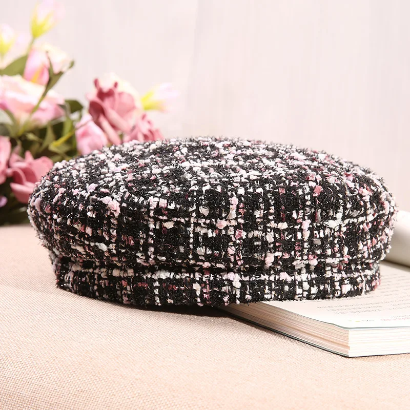 Autumn Winter Berets Hat Artist Retro Style Lattice Warm Knitted Beanie Hat Solid Color Headwear Berets British Style Hat
Autumn Winter Berets Hat Artist Retro Style Lattice Warm Knitted Beanie Hat Solid Color Headwear Berets British Style Hat