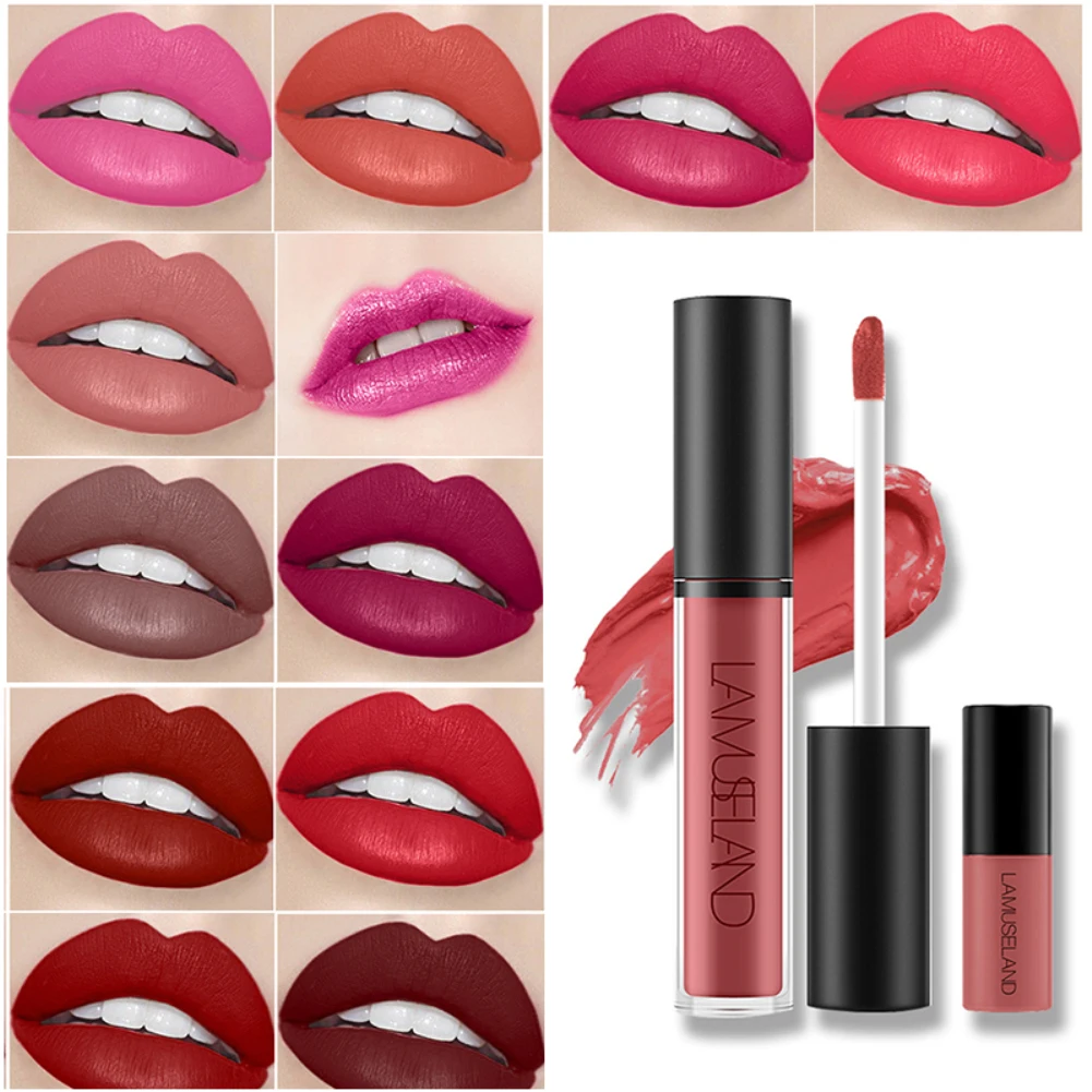 2Pcs/Pack Long Lasting Waterproof Lip Gloss Moisturizing Matte Liquid Lipstick Set Waterproof Lip Gloss Liquid Lipstick Set
2Pcs/Pack Long Lasting Waterproof Lip Gloss Moisturizing Matte Liquid Lipstick Set Waterproof Lip Gloss Liquid Lipstick Set