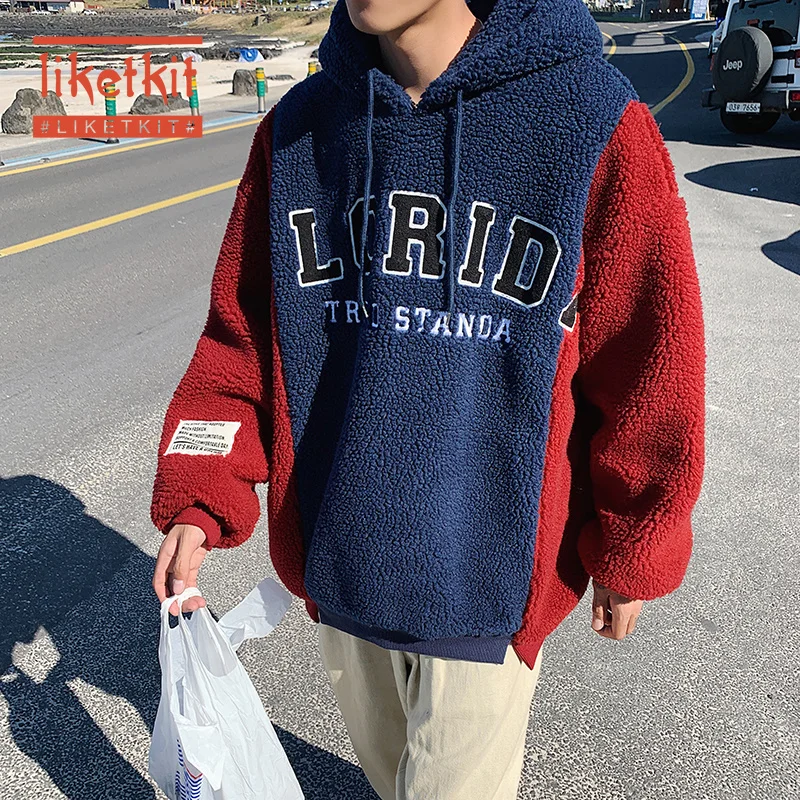 Liketkit Winter Pullovers Men 2019 Color Patch Letter Print Fleece Hooded Jackets and Coats Men's Oversize Korean Couples Parkas
Liketkit Winter Pullovers Men 2019 Color Patch Letter Print Fleece Hooded Jackets and Coats Men's Oversize Korean Couples Parkas