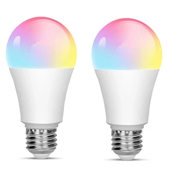 2Pcs Smart WiFi LED Light Bulb, Compatible with Alexa Google Home A19 E26 Multi Color Changing Bulb RGBCW 9W
2Pcs Smart WiFi LED Light Bulb, Compatible with Alexa Google Home A19 E26 Multi Color Changing Bulb RGBCW 9W