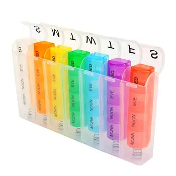 Seven Days 28 Grids Colorful Travel Spring Type Portable Pill Box Household Pill Case
Seven Days 28 Grids Colorful Travel Spring Type Portable Pill Box Household Pill Case