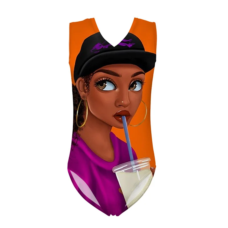 HYCOOL Cartoon African Black Girl Drink Milk Print One Piece Swimsuit for Teenager Kids Girls Bathing Swimming Suits Swimwear
HYCOOL Cartoon African Black Girl Drink Milk Print One Piece Swimsuit for Teenager Kids Girls Bathing Swimming Suits Swimwear