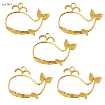5Pcs Cartoon Whale Metal Frame Pendant Open Bezel Setting UV Resin Jewelry DIY Accessories 
5Pcs Cartoon Whale Metal Frame Pendant Open Bezel Setting UV Resin Jewelry DIY Accessories