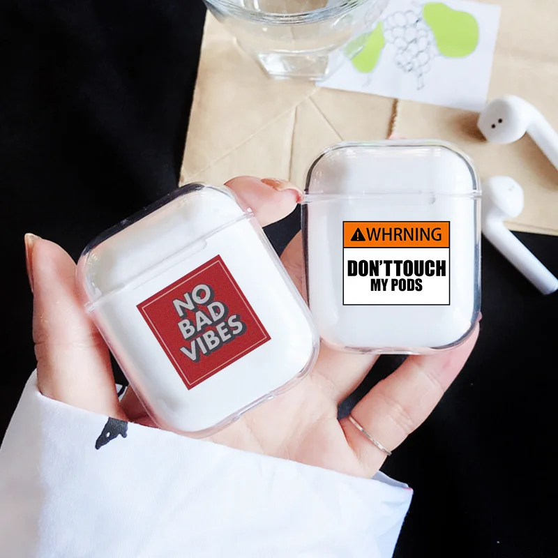 Warning English Words Soft Silicone Case For Apple Airpods 1/2 Case Cover Clear Bluetooth Wireless Earphone Headphone Box Case
Warning English Words Soft Silicone Case For Apple Airpods 1/2 Case Cover Clear Bluetooth Wireless Earphone Headphone Box Case