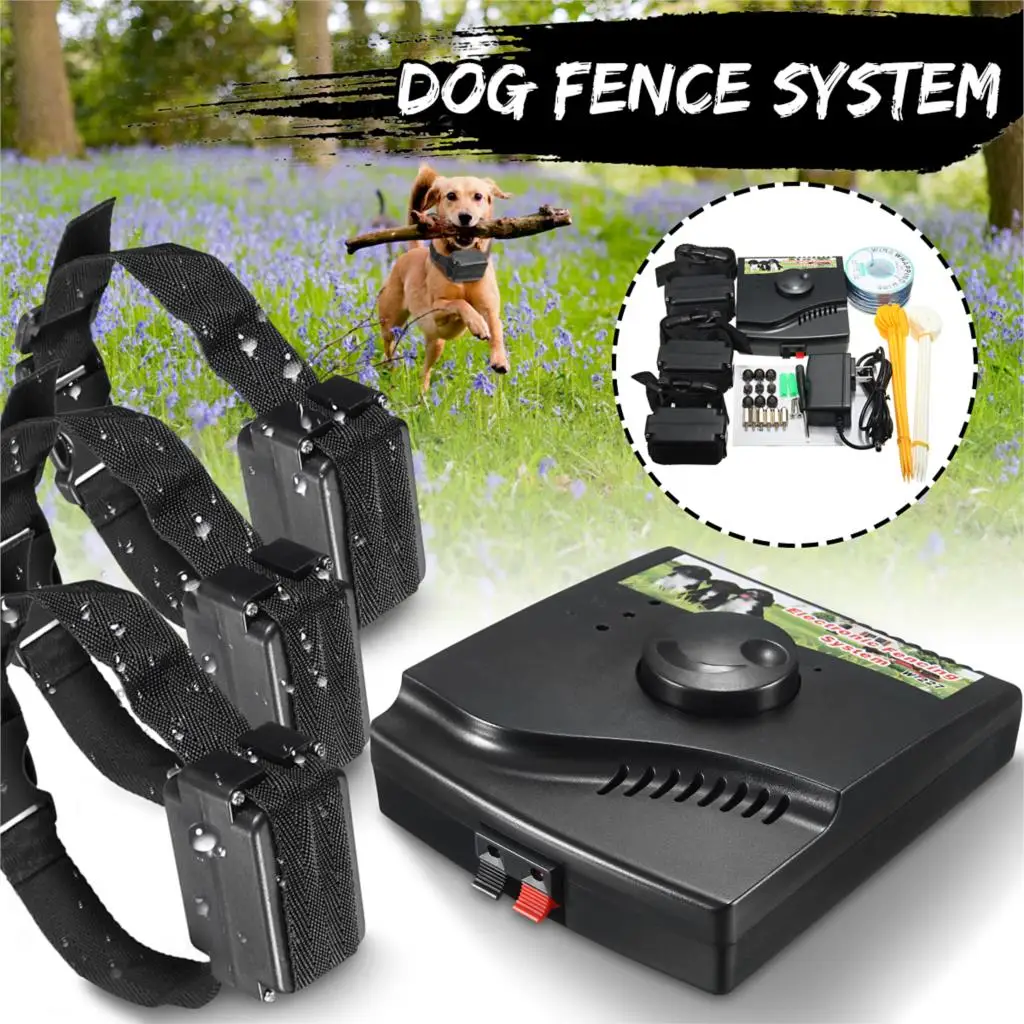 Safety Pet Dog Electric Fence With Waterproof Dog Electronic Training Collar Electric Dog Fence Containment System Cat
Safety Pet Dog Electric Fence With Waterproof Dog Electronic Training Collar Electric Dog Fence Containment System Cat