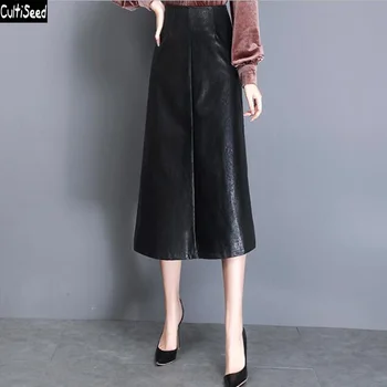 Cultiseed Women PU Leather Skirts Female Korean Autumn Winter Long Skirts Ladies Fashion Office Work Slim Waist Party Skirts
Cultiseed Women PU Leather Skirts Female Korean Autumn Winter Long Skirts Ladies Fashion Office Work Slim Waist Party Skirts