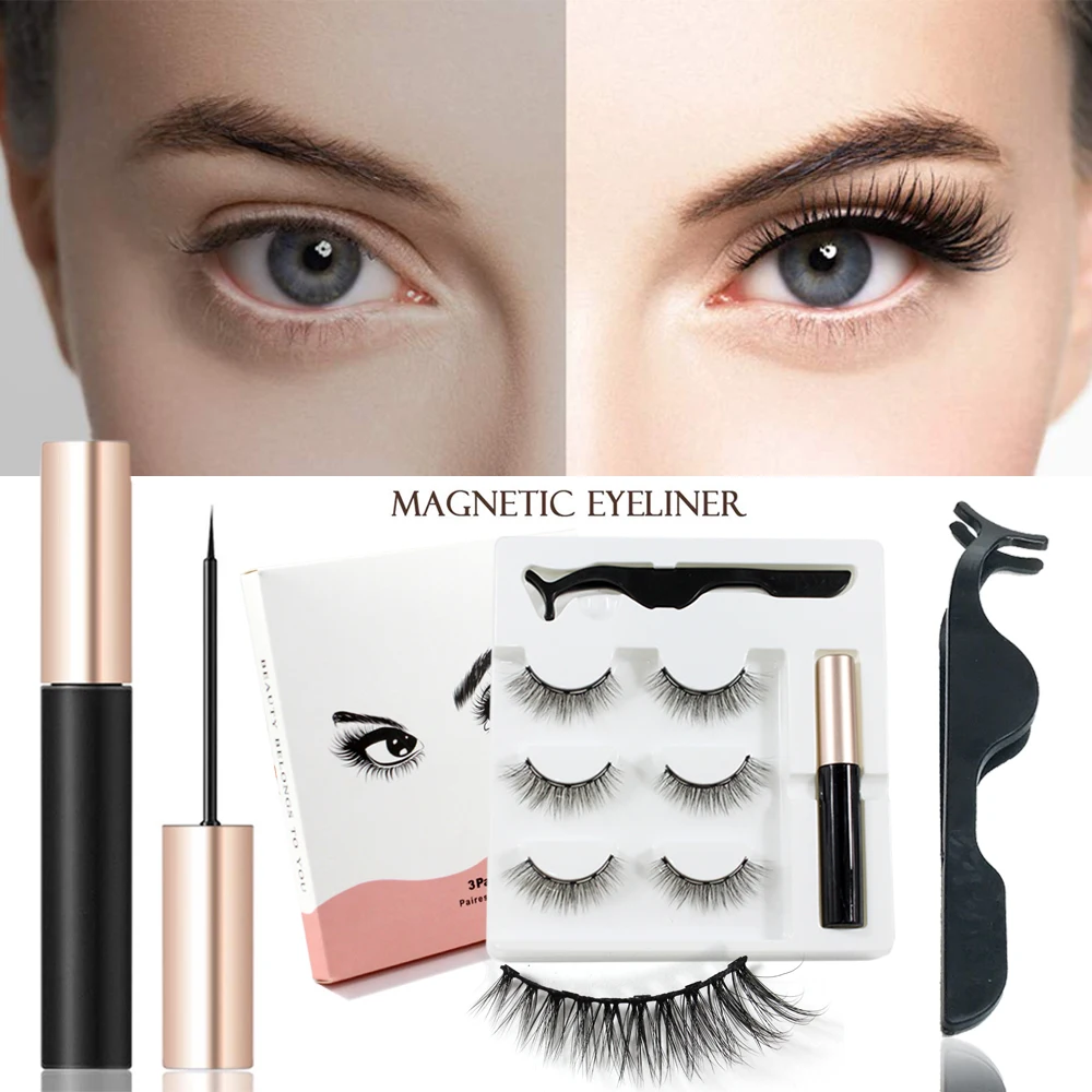 3 pairs of magnetic false eyelashes are easy to wear and can be used repeatedly to brighten your eyes
3 pairs of magnetic false eyelashes are easy to wear and can be used repeatedly to brighten your eyes