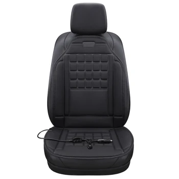 Car Heated Seat Cover Cushion Hot Warmer - 12V Heating Warmer Pad Cover Perfect for Cold Weather and Winter Driving
