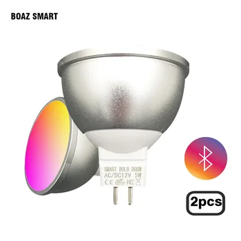 Boaz smart Bluetooth Mesh Dimmable MR16 5W Led Bulb RGBCW Smart Home Led Spotlight Works with Alexa 
Boaz smart Bluetooth Mesh Dimmable MR16 5W Led Bulb RGBCW Smart Home Led Spotlight Works with Alexa