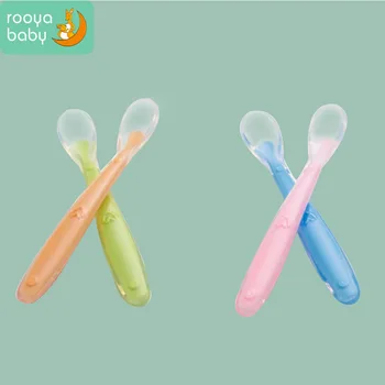 Baby Soft Healthy Silicone Spoon Temperature Sensing Spoon Multicolor Boy Girl Food Baby Feeding Tools
Baby Soft Healthy Silicone Spoon Temperature Sensing Spoon Multicolor Boy Girl Food Baby Feeding Tools